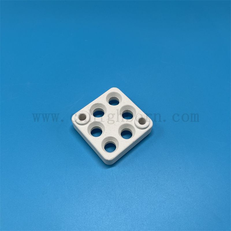 Thermal Shock-resistant Mullite Plate Ceramic Heater Element Piece with Holes