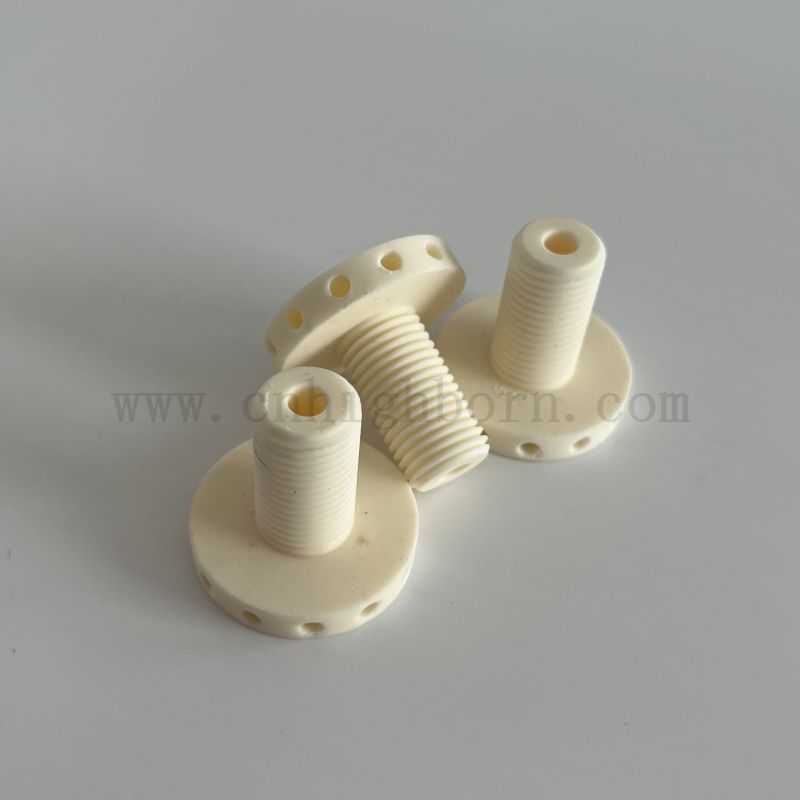 99% Al2O3 Ceramic Screws Alumina Fasteners Bolt Nut Wear Resistance