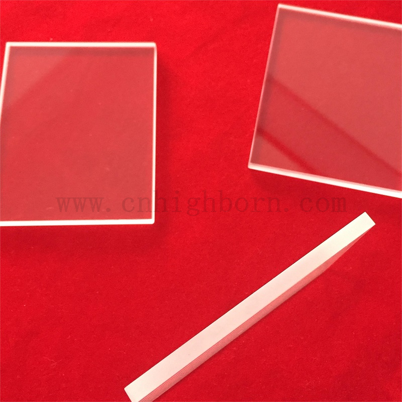 High Light Transmittance 90% Transparent UV Fused Silica Plate 