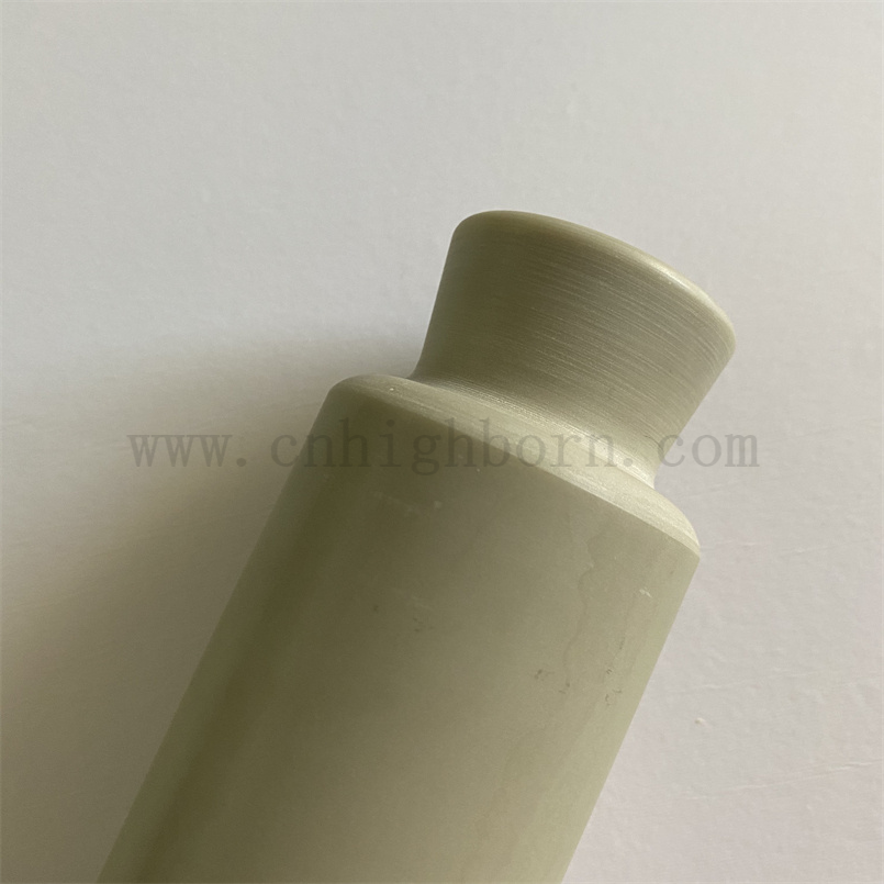 Aluminum Nitride AlN Insulating Ceramic Tube for Electronic Device