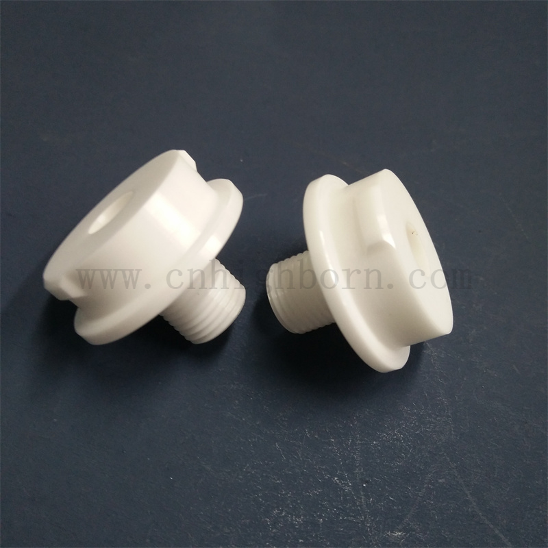 Customized ZrO2 Zirconia Ceramic Yttrium Thread Insulating Parts