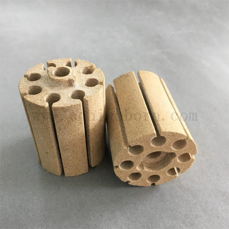 Industrial Cordierite Ceramic Heater Bobbin Tube For Cartridge Heater