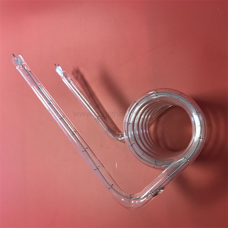 Fused Silica Quartz Glass Spiral Tube for Heating 