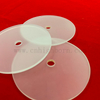 Opaque Perforated Frosted Quartz Glass Plate Quartz Optical Lens