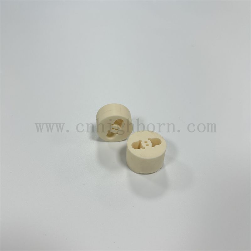 Customized Alumina Round Board Part Insulator 99%AL2O3 Ceramic Block