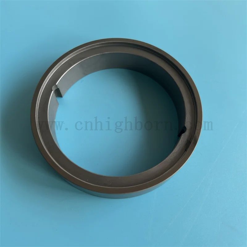 Insulator Silicon Carbide Bush Reaction Sintered Black SiC Ceramic Ring