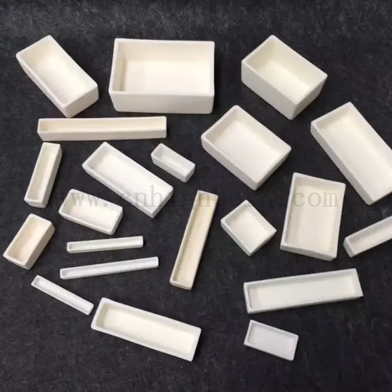 School Laboratory 99% Al2O3 Ceramic Crucible Alumina Melting Pot Combustion Boat for Industrial Analysis