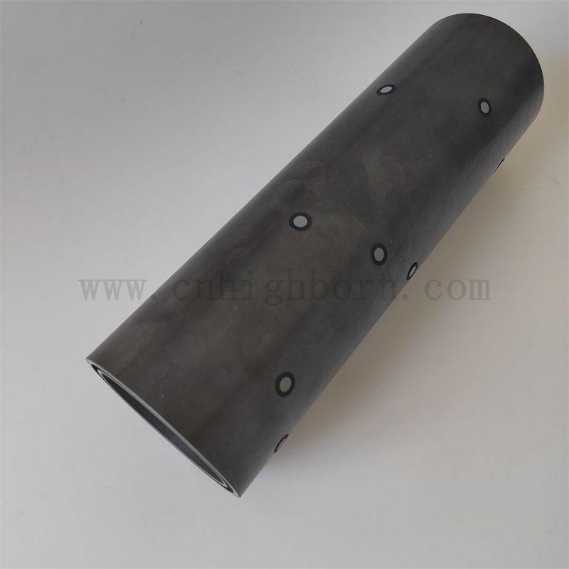 Customized High Temperature Resistant Silicon Carbide SiC Ceramic Tube Dust Accessories for Industrial Furnace