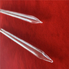 Heat Resistance Clear High Purity Quartz Tube Silica Glass Pipe with Point Ends