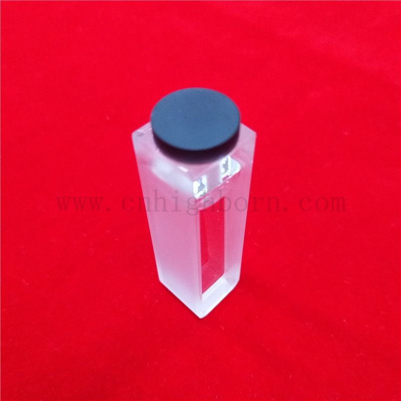 Laboratory High Precision UV 10mm Path Length quartz glass cuvette