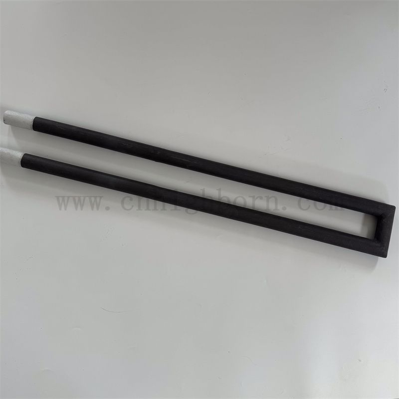 Refractory Silicon Carbide Heating Element Rod Insulator SiC Ceramic U Type Tube