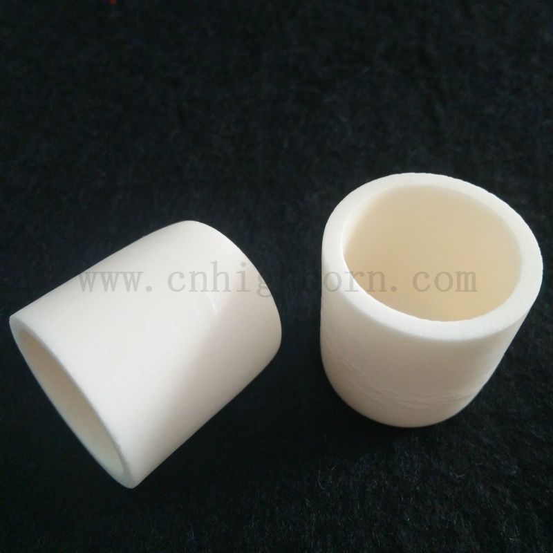 Refractory Corundum Al2o3 Ceramic Cylindrical Crucible 99% Alumina Melting Pot