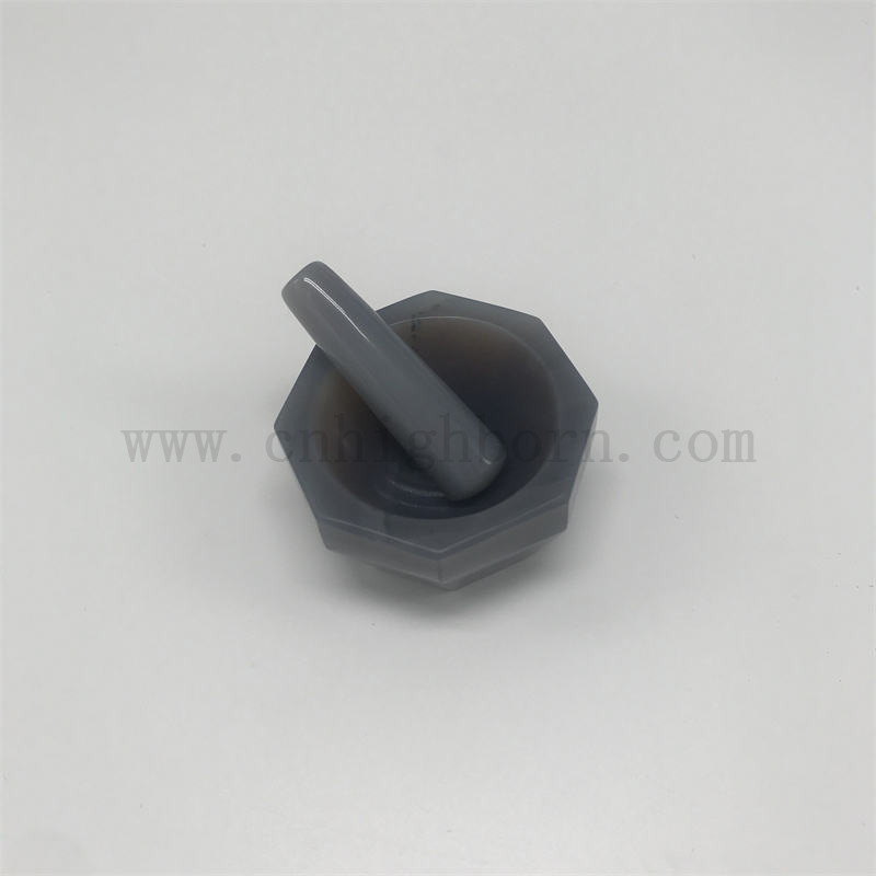 High Hardness Natural Agate Mortar and Pestle for Laboratory and Pharmaceutical Grinding