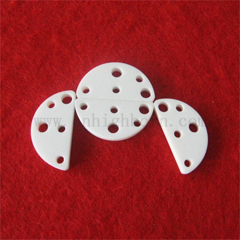 Low Density Machinable Glass Ceramic Irregular Plate Macor Insulator Part