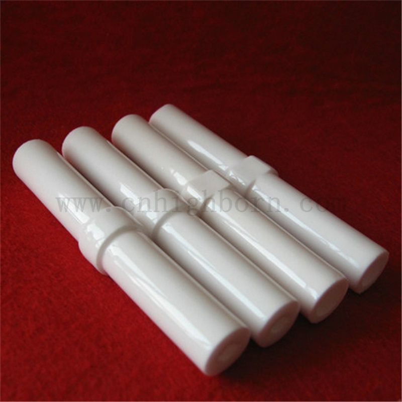 Surface Glazed Alumina Electrode Ignition Tube Insulator Al2O3 Ceramic Igniter Pipe