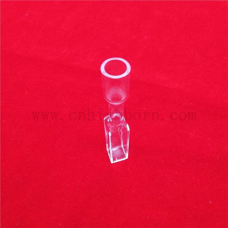 Laboratory Custom Spectrophotometry Clear Quartz Glass Cuvette Precision Optical Glass Cell