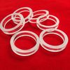 Clear Cut Short Uv Lamp Fused Silica Quartz Glass Flange