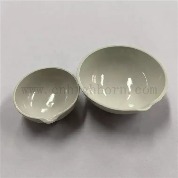 Stock 60mm Laboratory Glazed Porcelain Ceramic Volatile Dish 