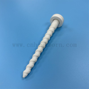 Refractory Cordierite Screw Insulator Corundum Mullite Ceramic Thread Rod