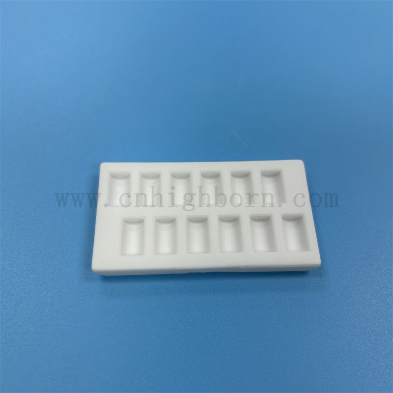 Customized Corundum Mullite Ceramic Board Refractory Cordierite Ceramic Crucible