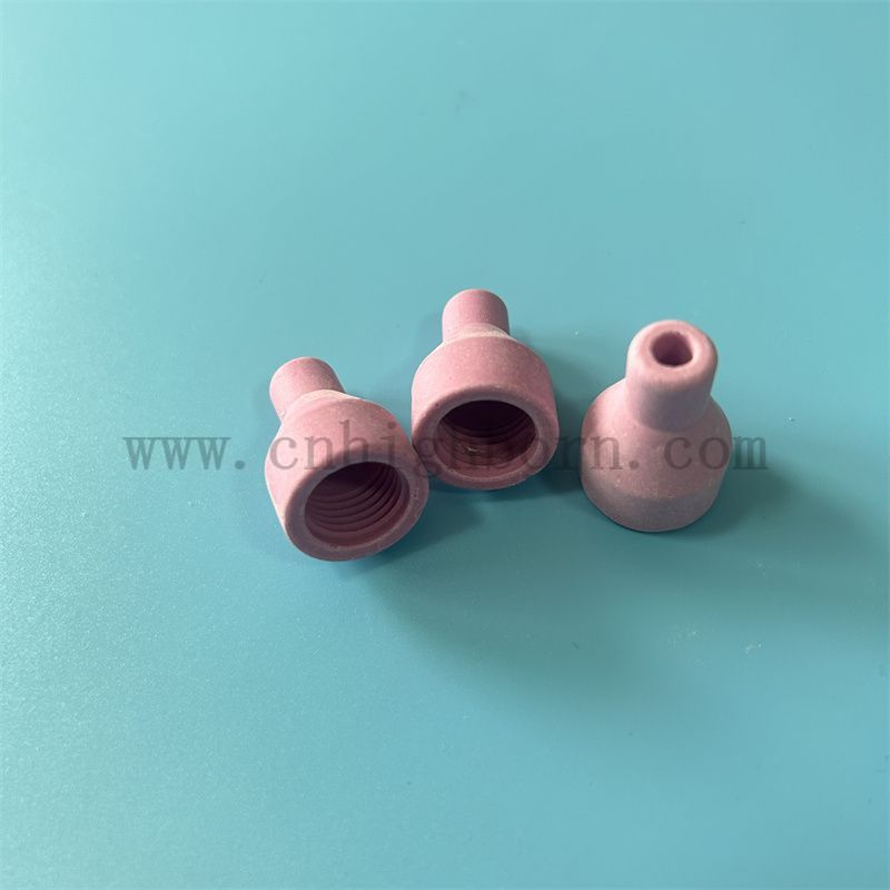Ceramic Protective Sleeve Alumina Ceramic Sandblasting Nozzle for Argon Arc Welding Gun 