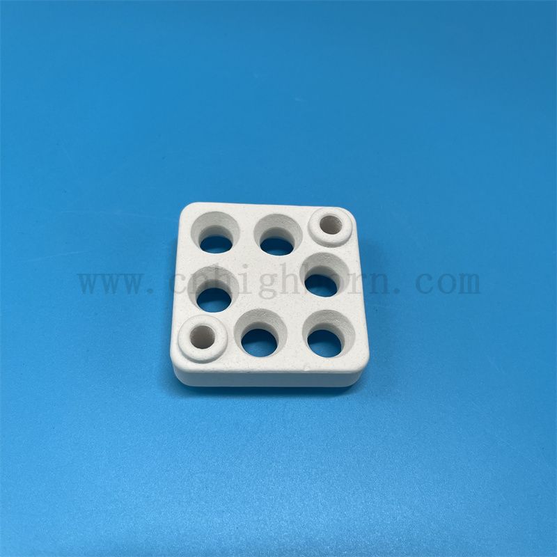 Thermal Shock-resistant Mullite Plate Ceramic Heater Element Piece with Holes