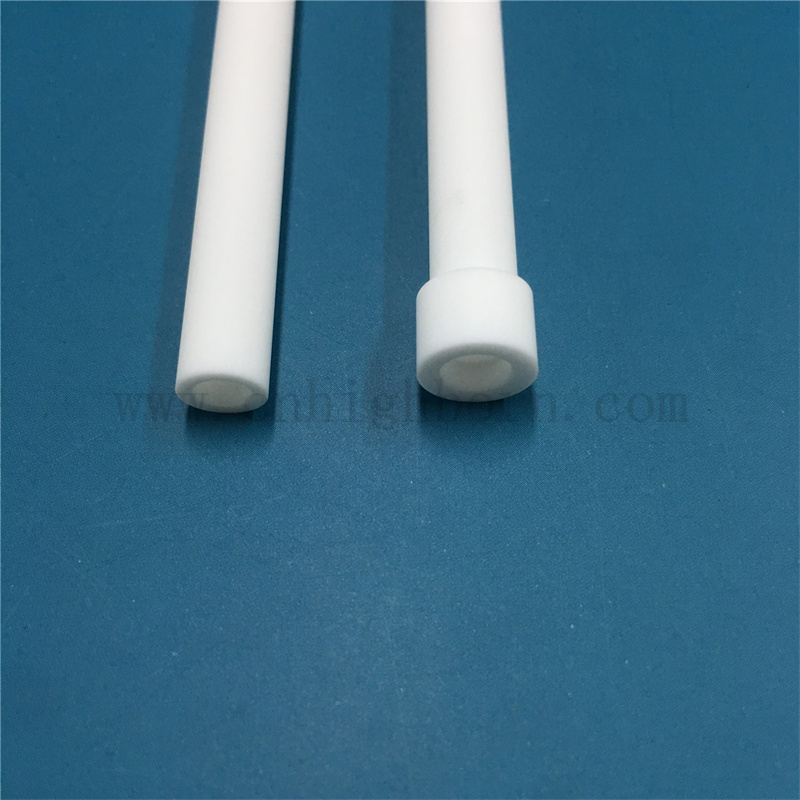 Easy Processed Machinable Glass Ceramic Macor Sleeve with Flange