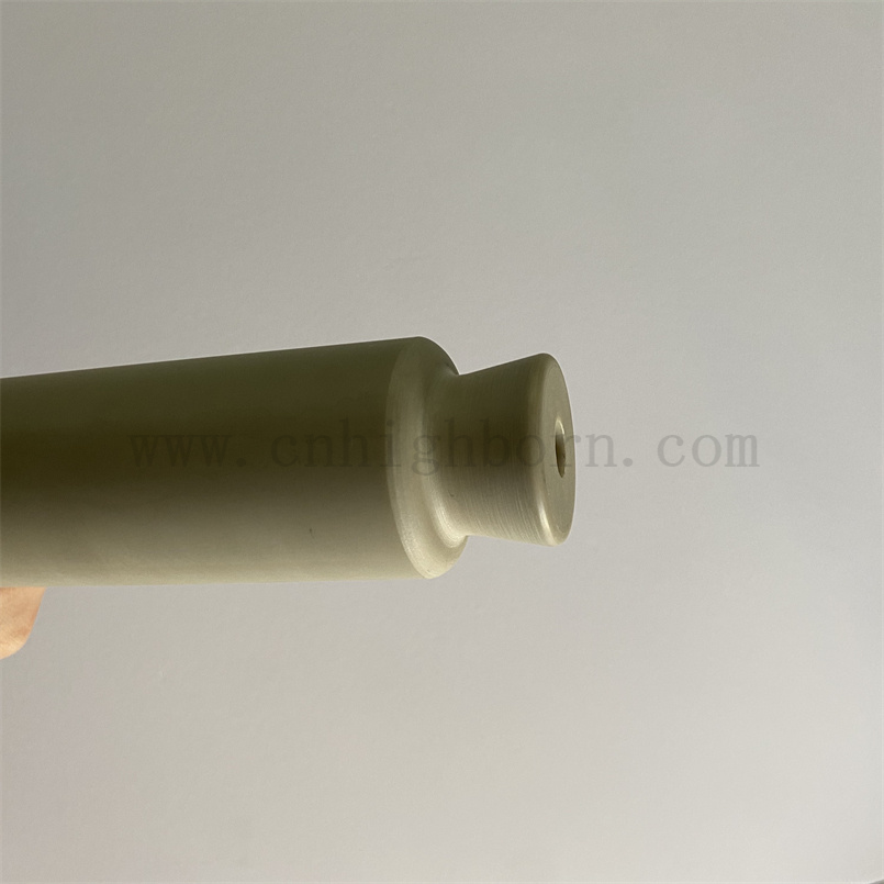 Aluminum Nitride AlN Insulating Ceramic Tube for Electronic Device