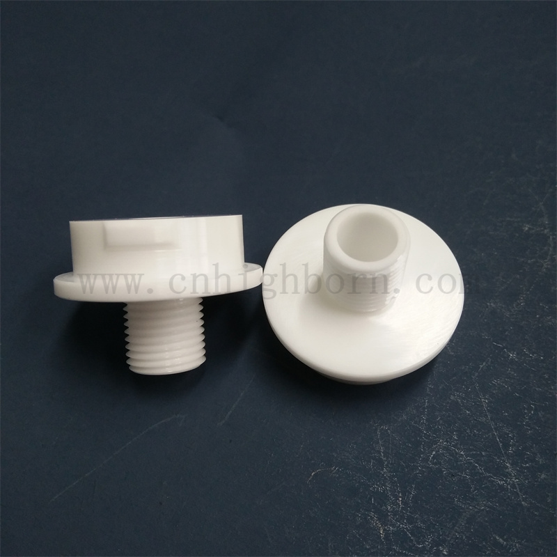 Customized ZrO2 Zirconia Ceramic Yttrium Thread Insulating Parts