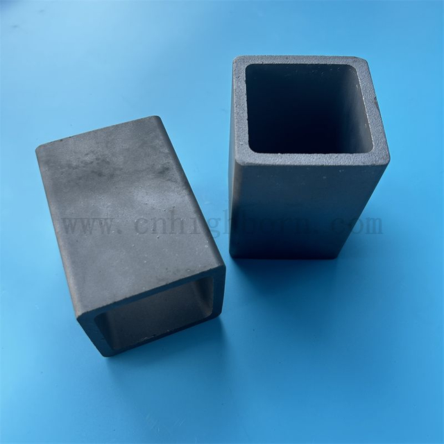 Insulator Silicon Carbide Square Tube High Hardness Reaction Sintering SiC Ceramic Pipe