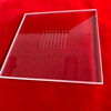Laser Cutting Perforated Transparent Quartz Glass Square Sheet