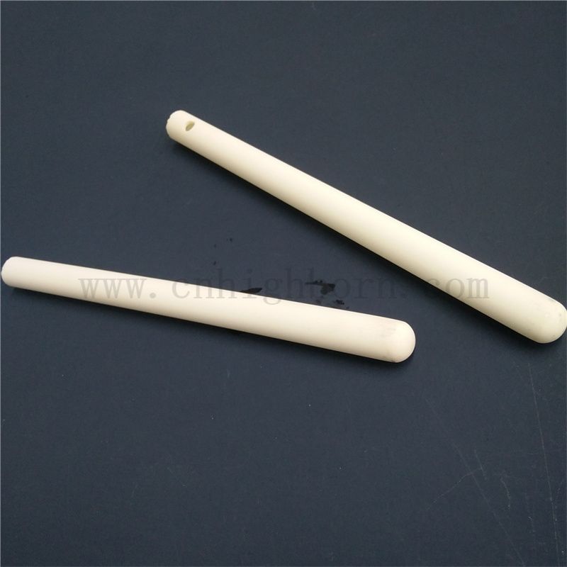 Customized 99 Alumina Protective Tube Insulation One End Sealed Al2O3 Ceramic Pipe