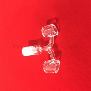 Double shaped customize clear quartz glass nail seamless welded 