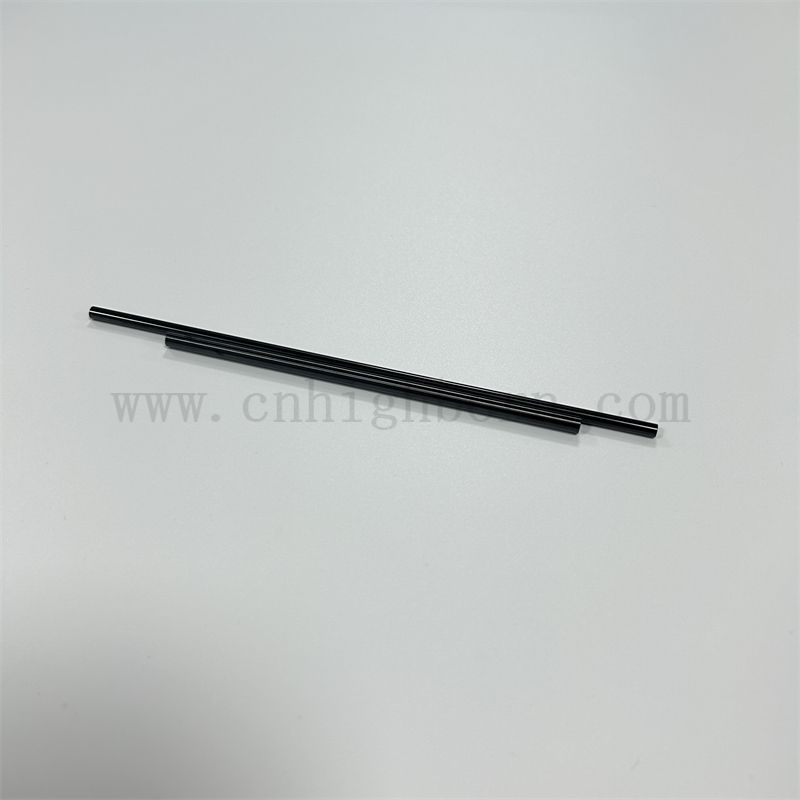 Customized Black Yatta Stabilized Zirconia ZrO2 Ceramic Rod Shaft Bar