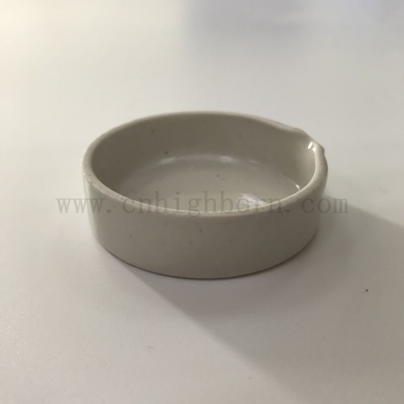 52x14mm Flat Bottom Porcelain Evaporating Pan Laboratory Cylindrical Ceramic Evaporation Dish