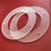 Customized Frosty Quartz Glass Flange with Hole for Heating 