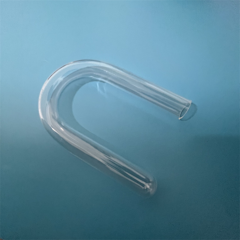 Heat Resistance U Shape Transparent Customized Quartz Silica Glass Tube