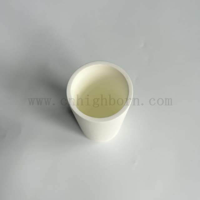 High Purity Magnesium Oxide Ceramic Crucible Customized MgO ceramic Pot