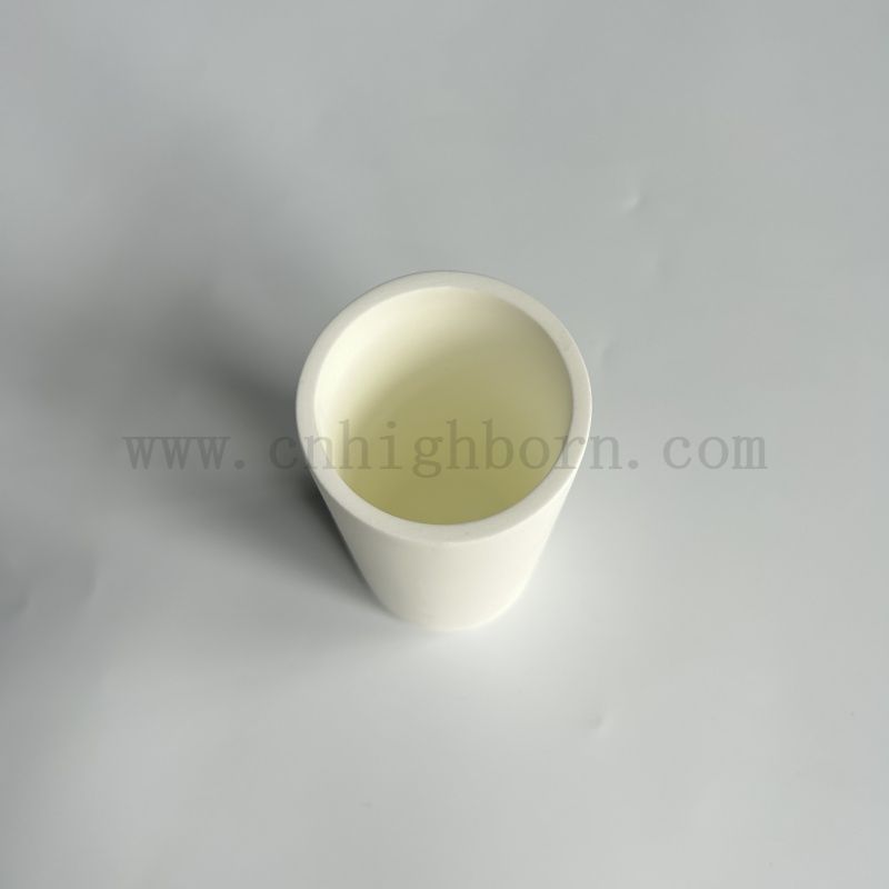 High Purity Magnesium Oxide Ceramic Crucible Customized MgO ceramic Pot