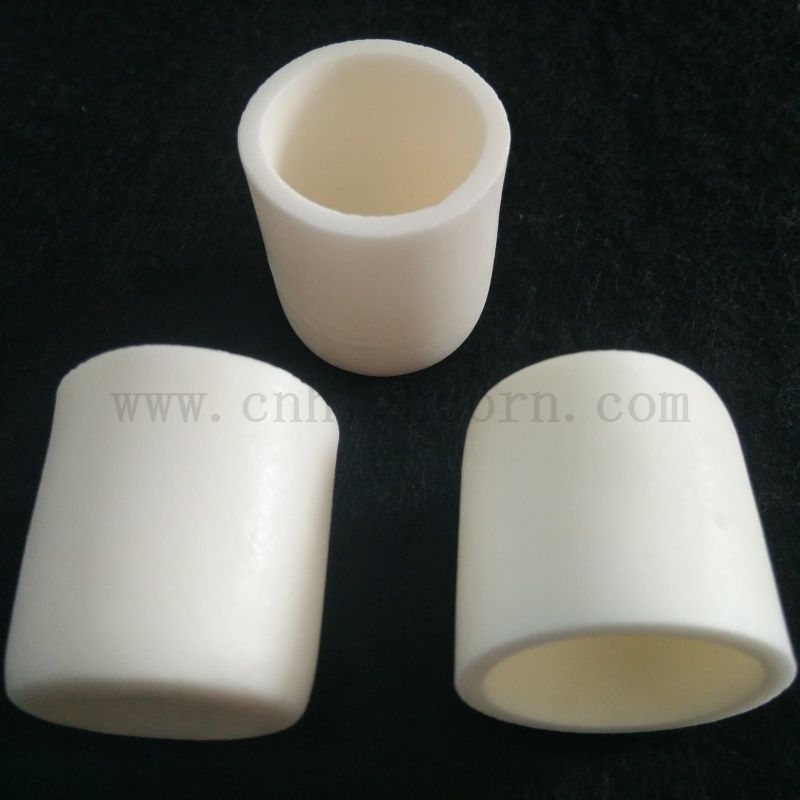 Refractory Corundum Al2o3 Ceramic Cylindrical Crucible 99% Alumina Melting Pot