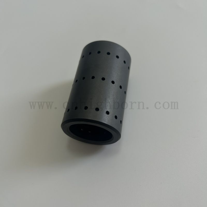 Customized SiC Ceramic Tube Silicon Carbide Tubing with holes