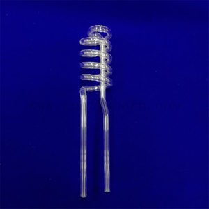  Customized Transparent Fused Silica Quartz Glass Helical Tube