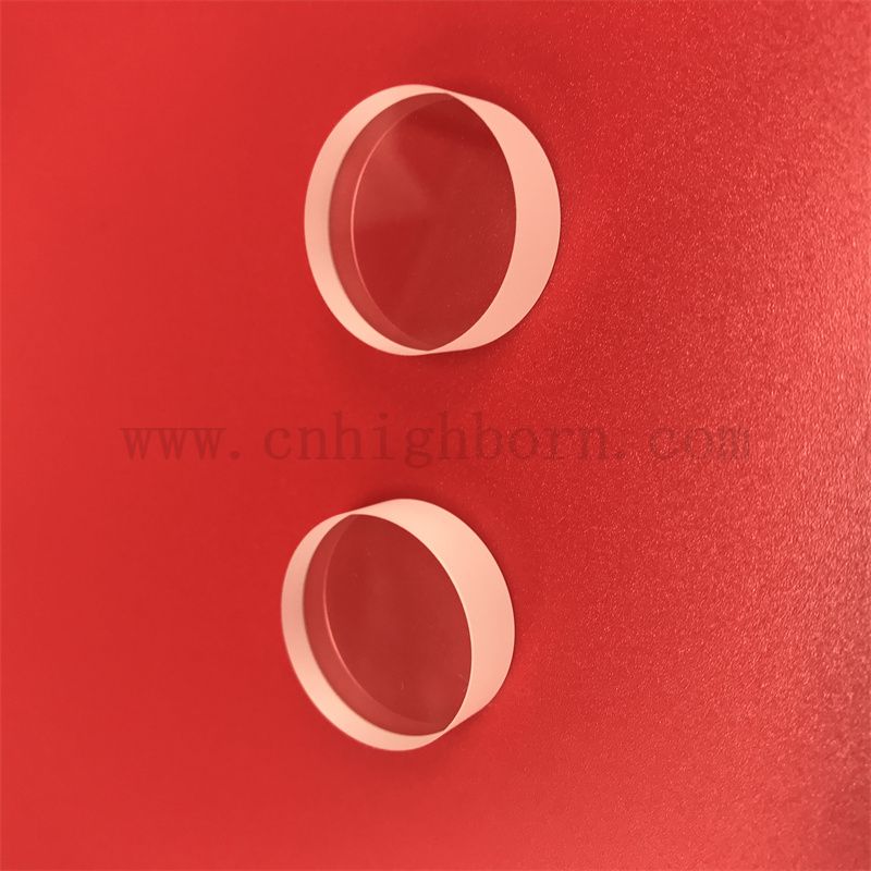 Customized Round Transparant 10mm Thickness Sapphire Glass Lens