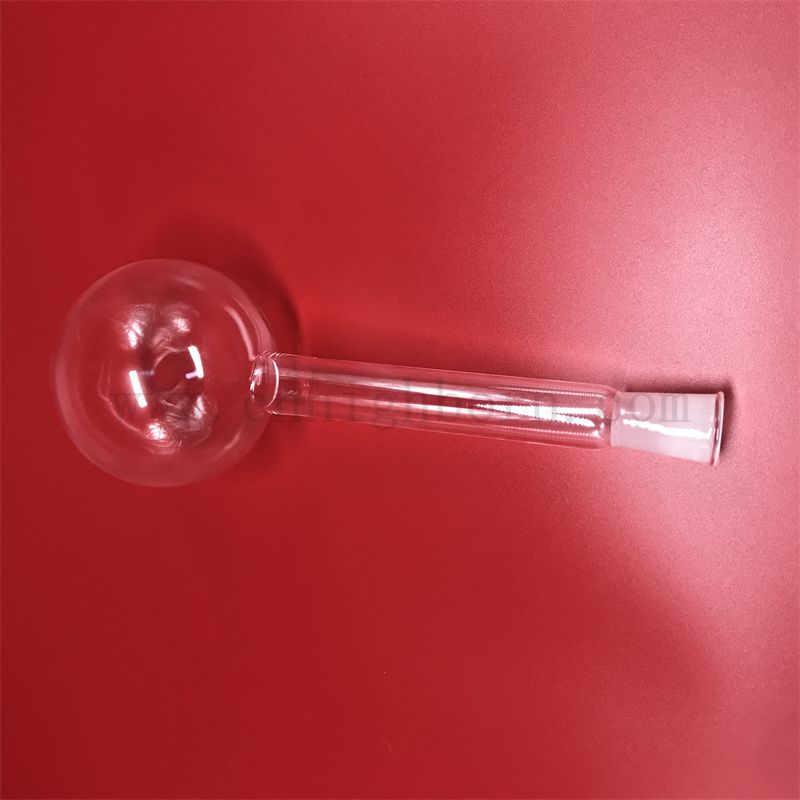 Transparent Long Neck Quartz Glass Round Bottom Flask 500ml