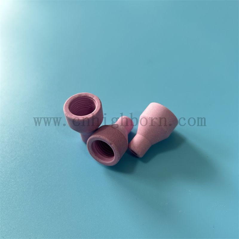 Ceramic Protective Sleeve Alumina Ceramic Sandblasting Nozzle for Argon Arc Welding Gun 