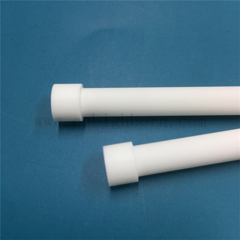 Easy Processed Machinable Glass Ceramic Macor Sleeve with Flange