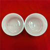 Heat Resistance Milky Round Shape Fused Silica Quartz Glass Crucible