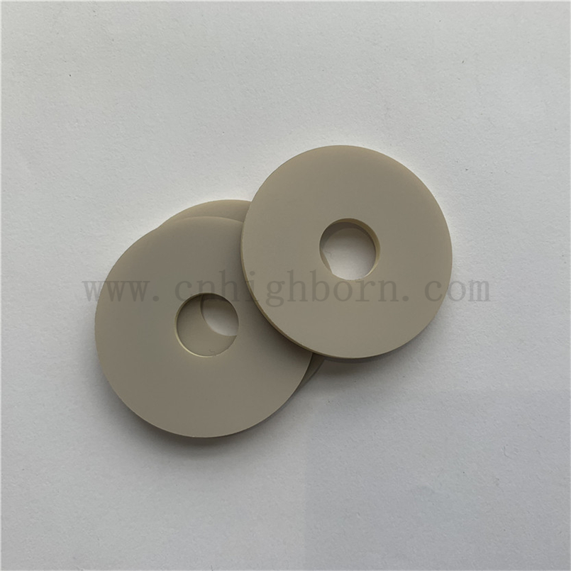 Good Electrical Insulation Aluminum Nitride AlN Ceramic Ring
