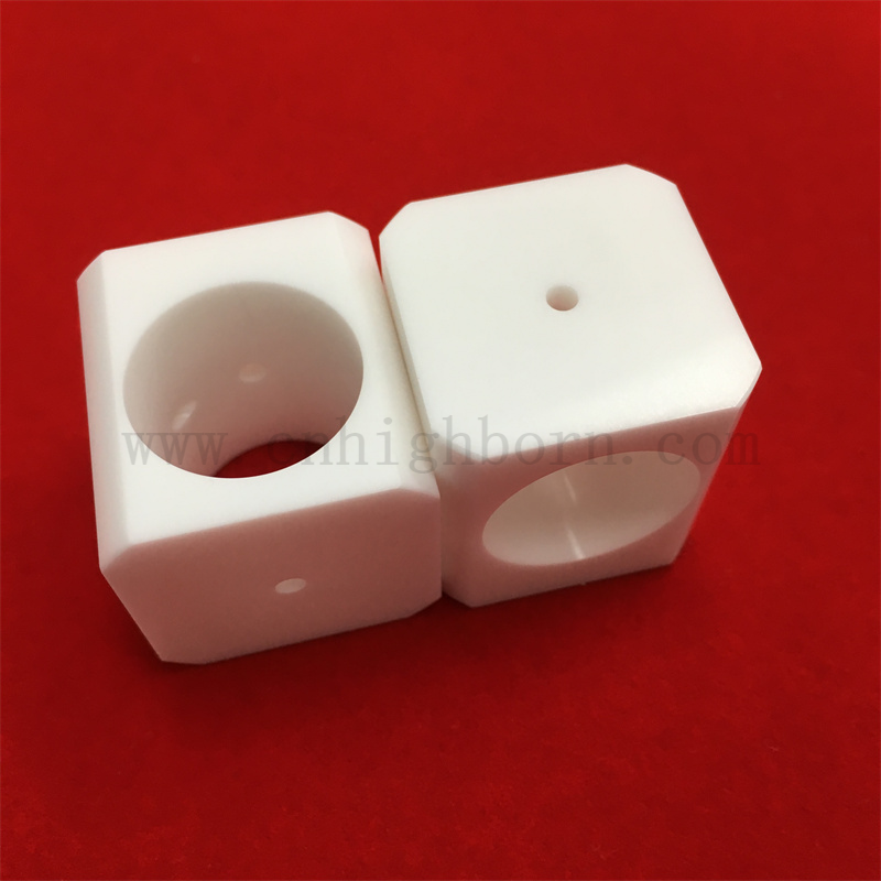 Pure White ZrO2 Ceramic Parts High Precision Accessory Zirconia Ceramic Components 