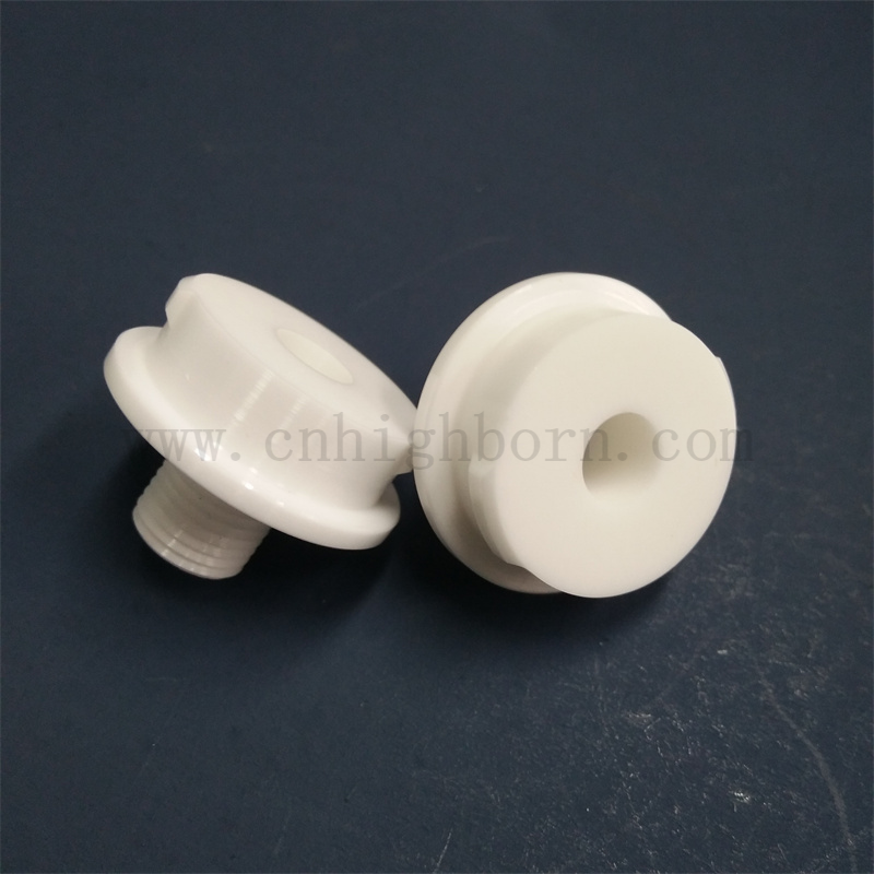 Customized ZrO2 Zirconia Ceramic Yttrium Thread Insulating Parts